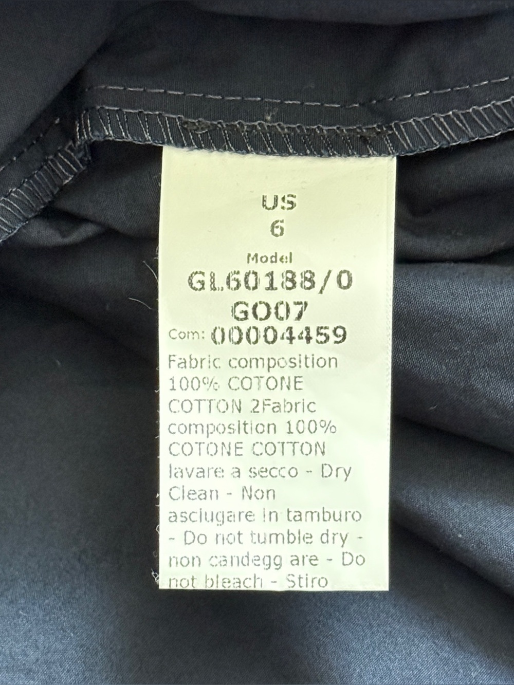 Goop Navy Balloon Midi Dress | Size 6 - Picture 7 of 7